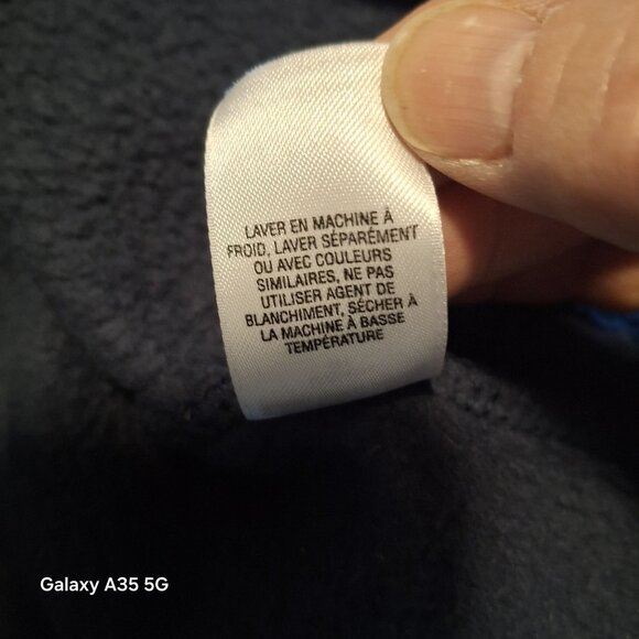 Cabela's Fleece Jacket Size XL Large Navy Full Zip Mock Neck Pockets Outdoors - Picture 11 of 12